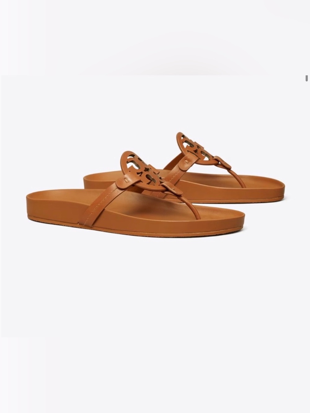Tory Burch Miller Cloud Sandal in Cognac Brown 8.5